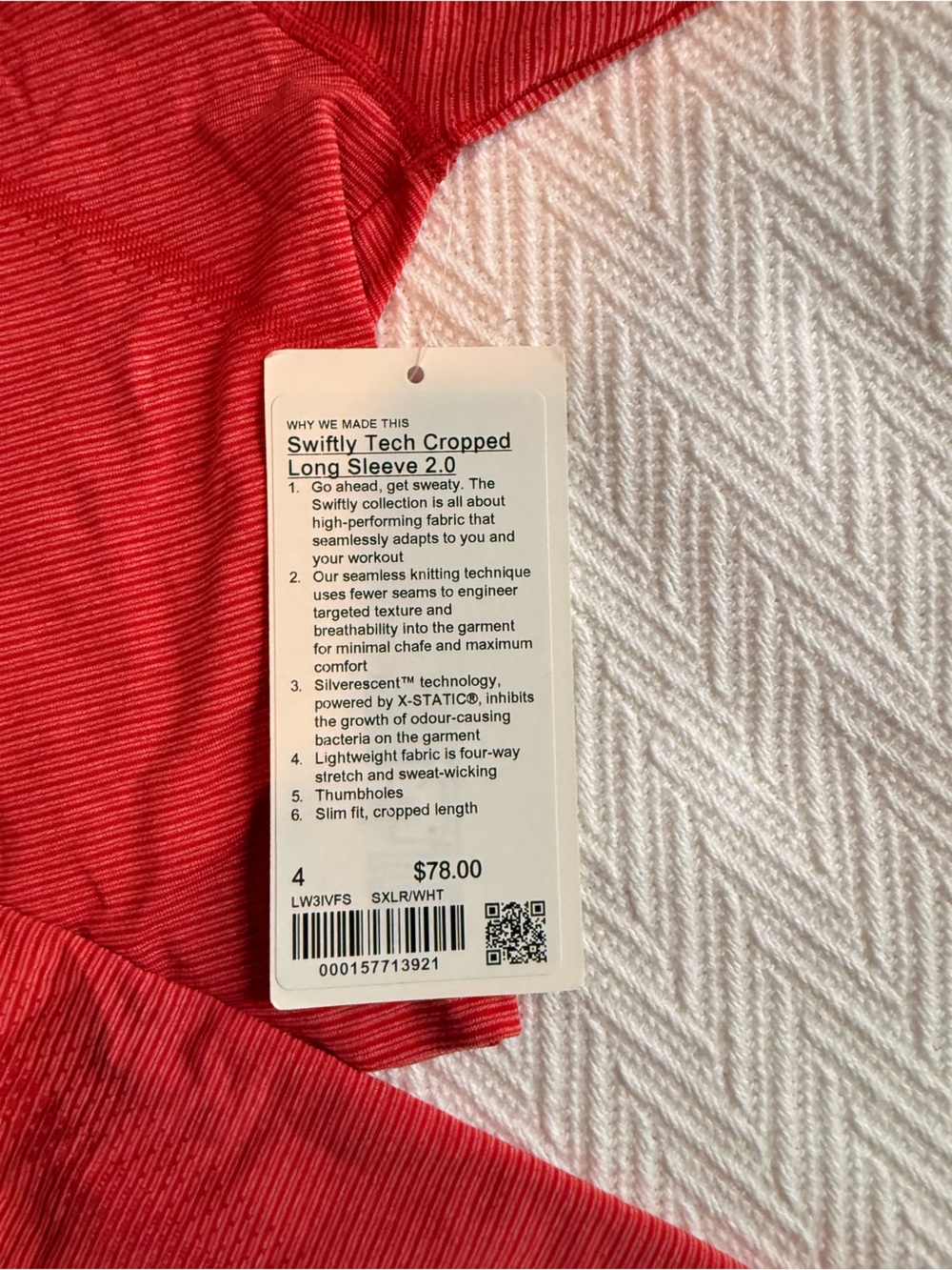 Lululemon cropped long sleeve swiftly tech - Picture 4 of 6